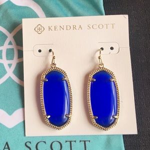 Kendra Scott Cobalt Cat’s Eye Elle Earrings